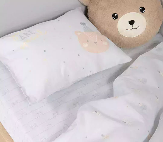 Nef-Nef Homeware Special Party Комплект Бебешки Чаршафи За Количка Памучни Син 120x170бр 3бр