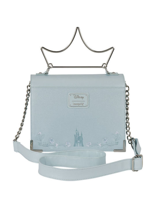 Loungefly Cinderella Παιδική Τσάντα Ώμου Γαλάζια 22.86x7.62x20.32εκ.