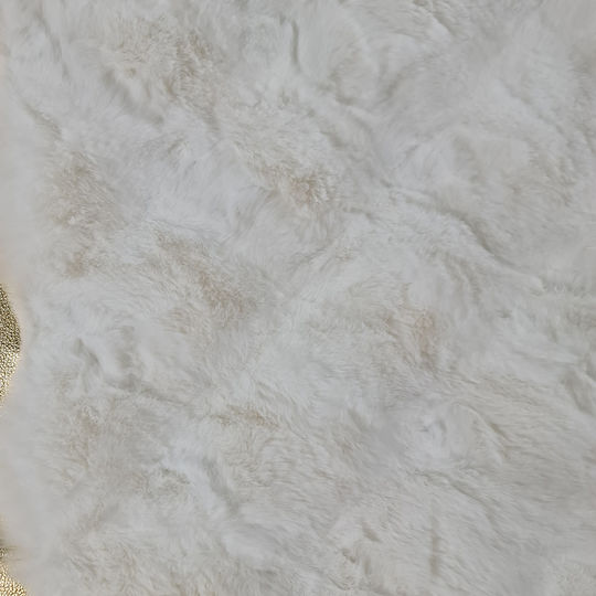 Saray Home Luxurius DSN05 Килим Правоъгълена Furry White-Gold
