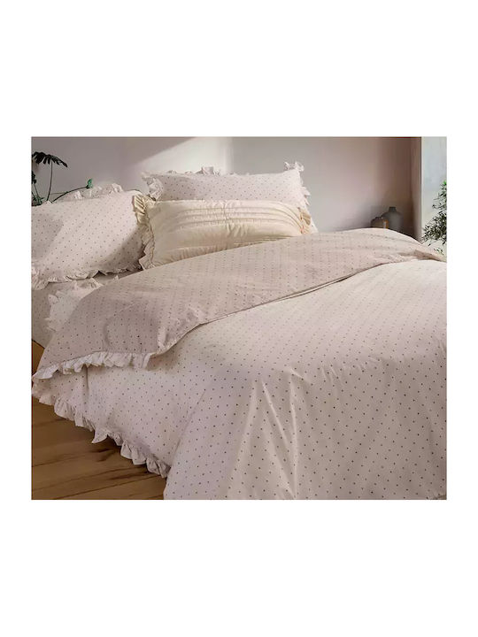 Nef-Nef Homeware Сет Чаршафи 280x270см. Piombino Бежов 4бр