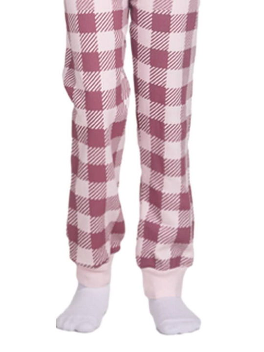 Dreams by Joyce Kids' Pajamas Winter Pink Sleepy Bear