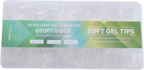 Sfaturi pentru unghii Transparente 600buc t02116631-3