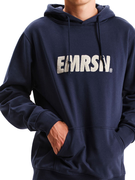 Men's Sweatshirt with Navy Blue Hood