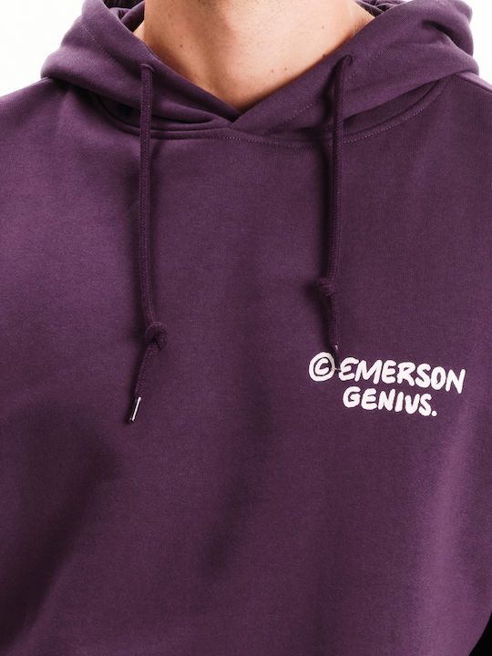 Φούτερ με Κουκούλα Grape Purple