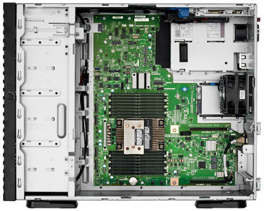 HP ProLiant ML110 Gen11 (Xeon Argint 4514Y/64GB DDR4/480GB SSD + 480GB SSD/MR408i‑o, 8x SFF Hot-Plug/Fără sistem de operare)