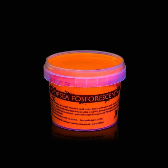 Glow In Dark Phosphorescent Paint That Glows Orange