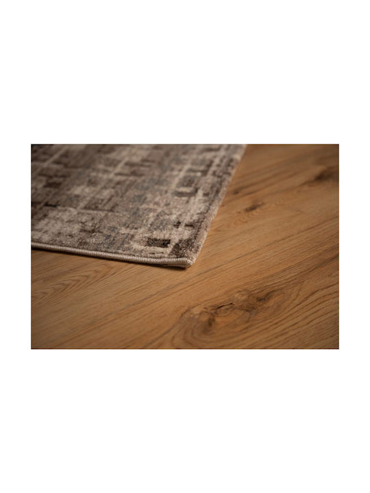 Tzikas Carpets 88014 Teppich Rechteckig Synthetisch,Polyester/Cotton/Leather Beige