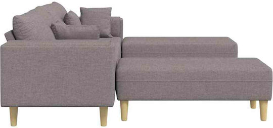 Canapea Patru Locuri Taupe 250x188x76 cm