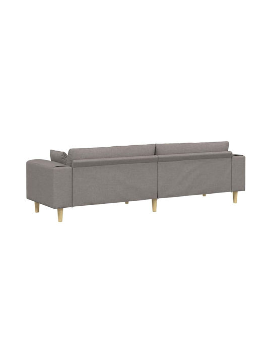 Τετραθέσιος Καναπές Taupe 250x77x76εκ. 3335148
