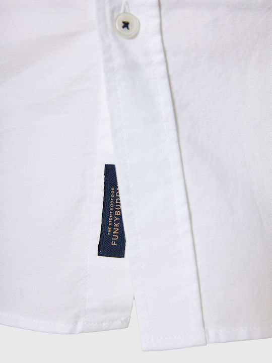 Long-sleeved Cotton Shirt White