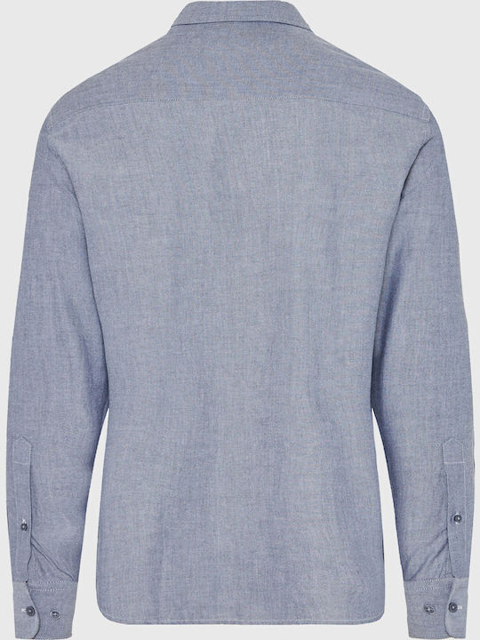 Long-sleeved Cotton Shirt Gray
