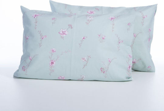 Nef-Nef Homeware Irida Pillowcase with Envelope Cover Pink 52x72cm.