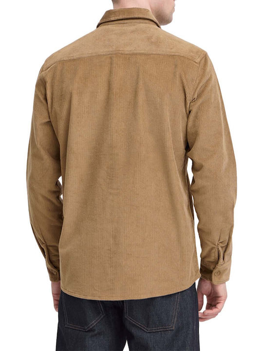 Blend Overshirt Din Catifea Raiată Bej Blend Overshirt Din Catifea Raiată Bej