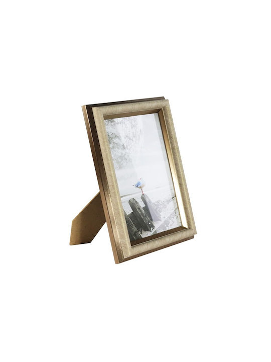 Viosarp Plastic Photo Frame with Gold Frame