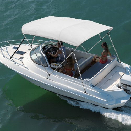 Vevor Τέντα Σκάφους Αλουμινίου Μ600xΠ600εκ. Γκρι Χρώμα