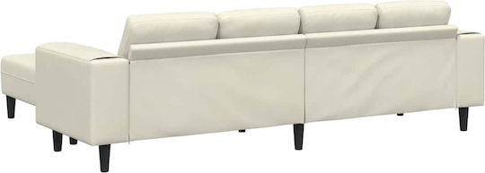 Living Room Furniture Set Couch & Stool Beige
