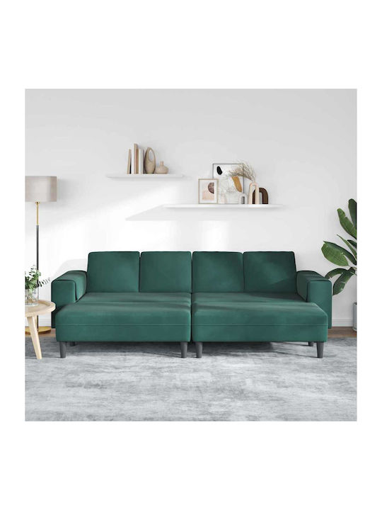 Living Room Furniture Set Couch & Stool Green