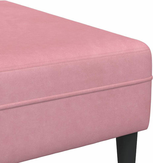 Living Room Furniture Set Couch & Stool Pink