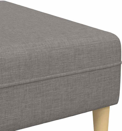 Living Room Furniture Set Couch & Stool Brown