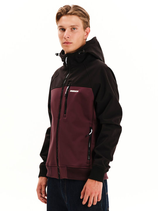 Raglan Bonded Winter Bomber Jacket Waterproof and Windproof Burgundy