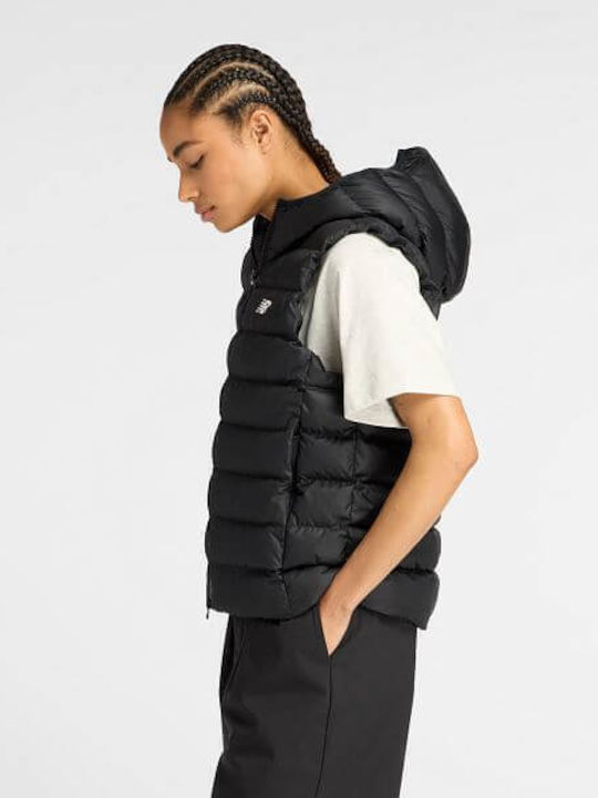 New Balance Αμάνικο Μπουφάν Puffer Μαύρο