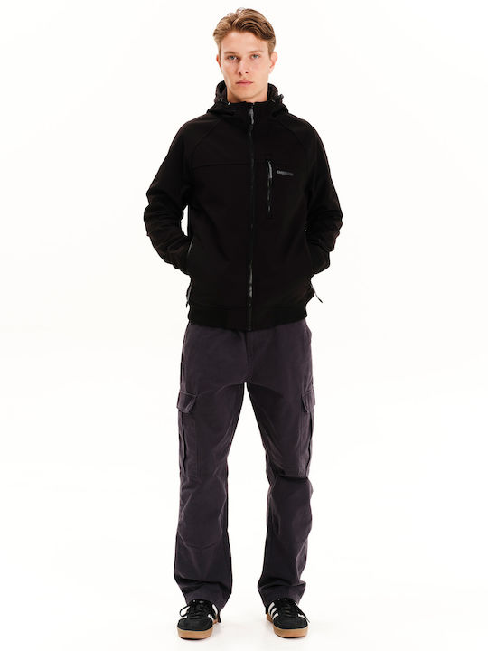 Raglan Bonded Winter Bomber Jacket Waterproof and Windproof Black