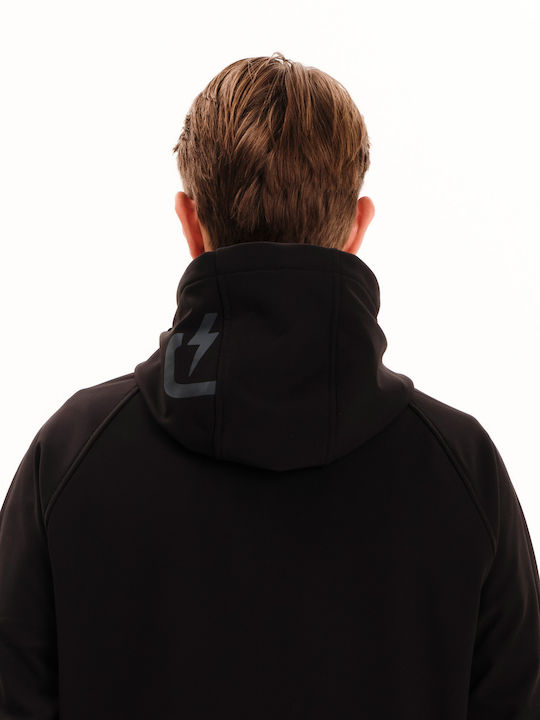 Raglan Bonded Winter Bomber Jacket Waterproof and Windproof Black