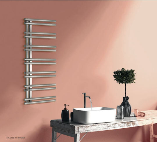 Thermo Solo Towel Rail Bathroom 1200x500 Black