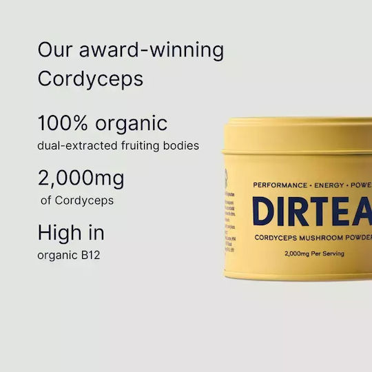 Organic Powder Cordyceps Extract Dirtea Performance Powder 60 g