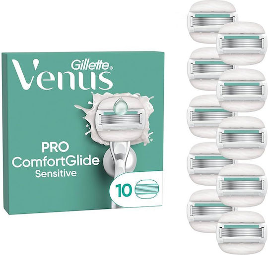 Gillette Venus Pro Comfortglide Sensitive Rasierer Klingen 10 Stück