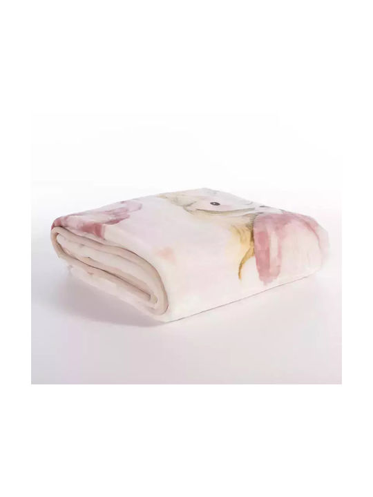 Nef-Nef Homeware Blanket Velvet Our Princess Pink 160x220cm