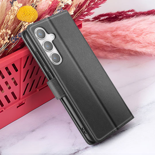 Zanaé Wallet Case Galaxy S24 Stand Function Magnetic Tab Black