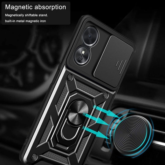 Back Cover Negru (Oppo A78 5G)