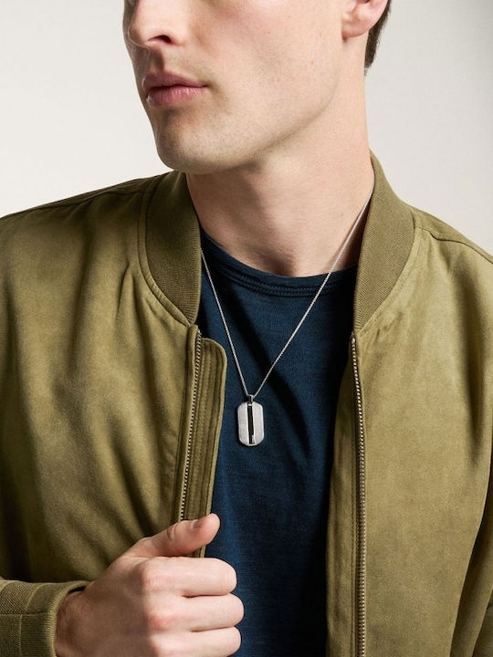 Fossil Chain Neck made of Stainless Steel Length 56cm