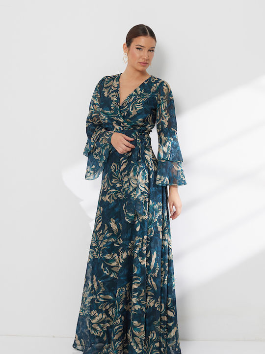 Σετ με Maxi Φούστα Floral Μπορντό