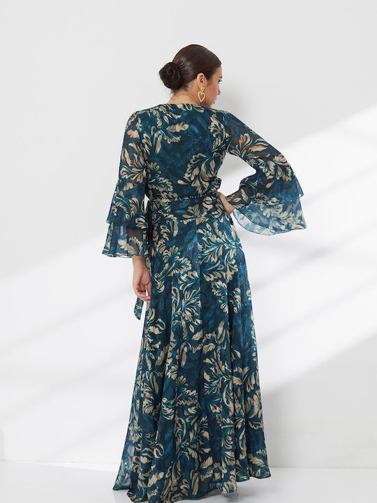 Σετ με Maxi Φούστα Floral Μπορντό