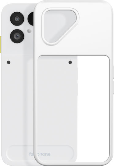 Fairphone Coque Originale Pour Fairphone 6 En Silicone Semi Rigide Contours Renforé White