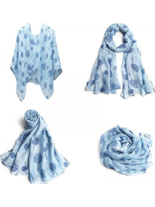 Women's Wool Scarf Blue