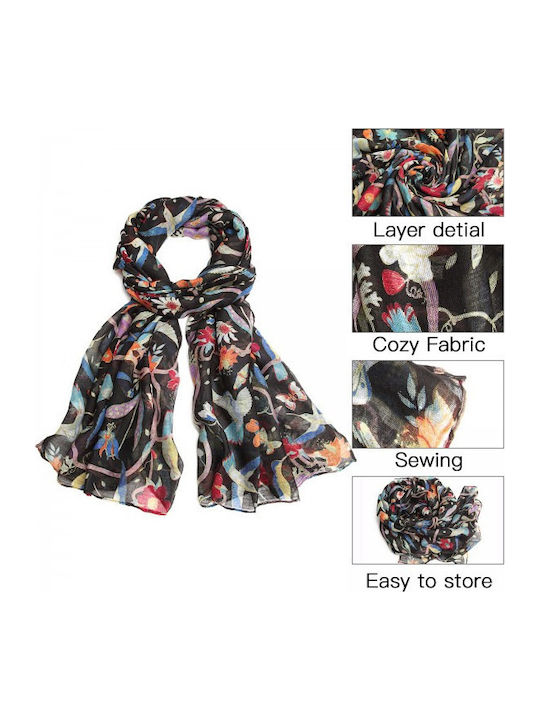 Women's Wool Scarf Black