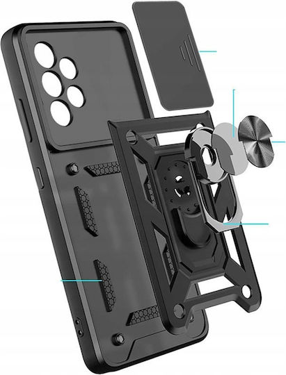 Калъф Samsung Galaxy XCover7 Skyddar Innovation Camshield Магнитен Комплект Пръстен Стикер Син
