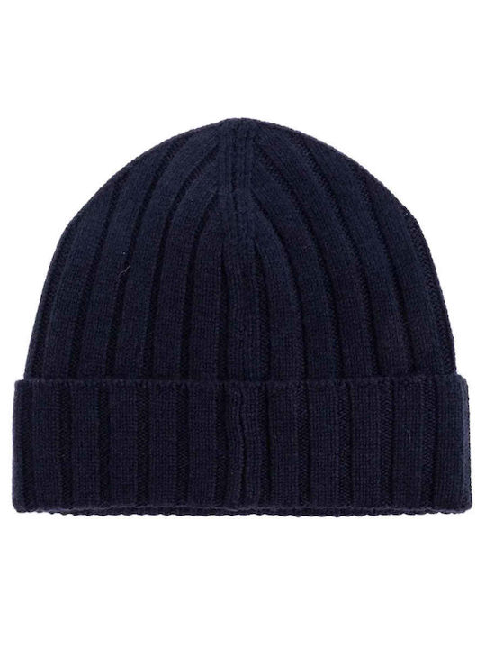 Beanie Unisex Beanie Knitted in Navy Blue color