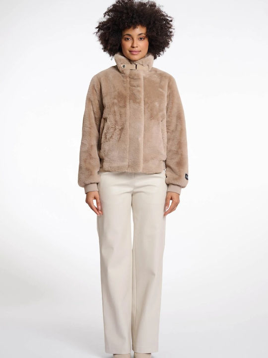 Women's Lifestyle Jacket for Winter Beige