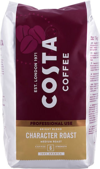 Costa Coffee Καφές Espresso Arabica Bright σε Κόκκους 1kg