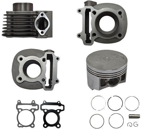 Motorcycle Pistons & Cylinders Set 52.4mm for Aprilia SR 150 for Daytona Cargo for Yamaha SR