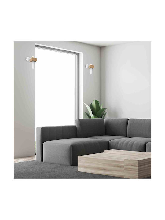 Eko Light Leuchte Wand mit Fassung GU10 Weiß