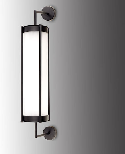 Luma Lamp Wall with Integrated LED and Warm White Light Oxidized Gold 70cm