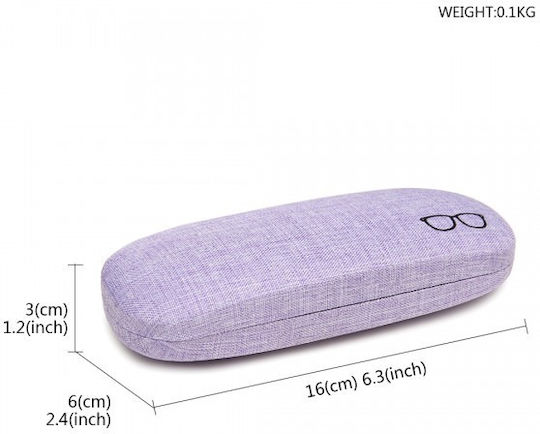 Miss Lulu Hard Shell Glasses Case Purple