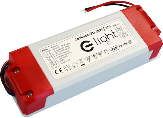 Eko Light LED Захранване IP20 Мощност 48W с Изходно Напрежение 12V