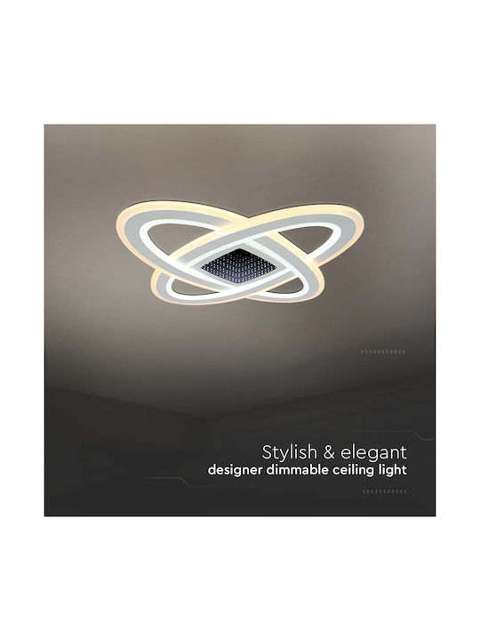 V-TAC Deckenleuchte 50cm Weiß mit Integrierter LED und Fernbedienung