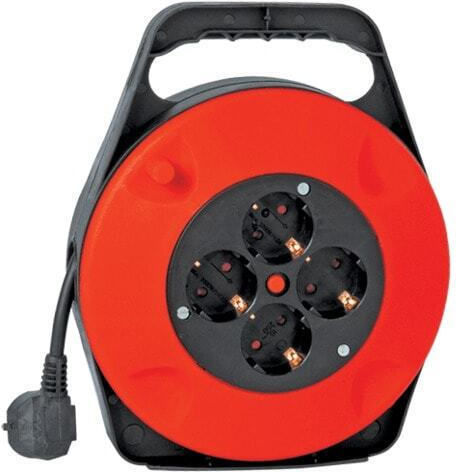 Elmark 4 Plätze mit Kabel 10m Durchmesser 3 x 1.5mm² Rot